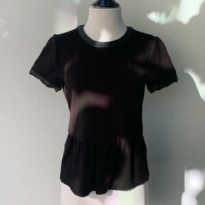MADEWELL Black Short Sleeve Top Size S